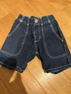 EDWIN ダークブルー デニム ハーフパンツ