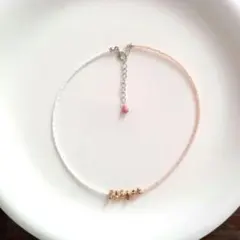 チェコシードビーズ×チェコドロップチョーカー・ネックレス　ハンドメイド