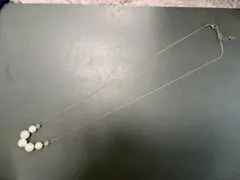 ゴールド ロングネックレス コットンパール