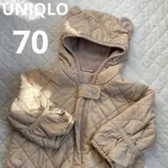 UNIQLO ウォームパデッドオールインワン ジャンプスーツ ベージュ ユニクロ