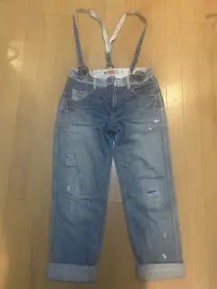 CUBE SUGAR サスペンダー付きデニム