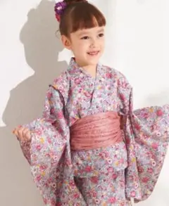 PAIR MANON 花柄浴衣 110cm