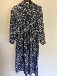 Samansa Mos2 花柄ロングワンピース フリーサイズ