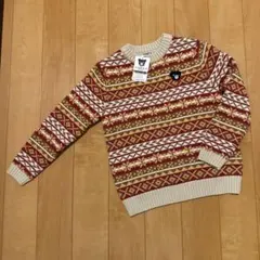 MARK&LONA タートルネック ニット ドクロ 千鳥格子 グレー L - メルカリ
