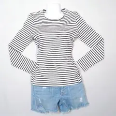 URBAN RESEARCH アーバンリサーチ 長袖Tシャツ ストライプ フリー