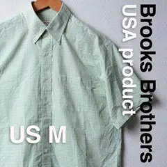 US古着 BrooksBrothers ブルックスブラザーズ半袖シャツ US M
