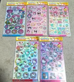 【サンリオ⭐️】キラッとホログラムシール②キャラクター5枚セット★新品、未使用
