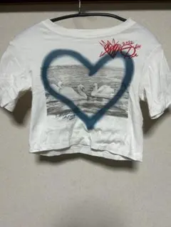 SHEIN 白 Tシャツ Y2K