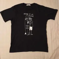 WEGO Tシャツ ブラック プリント Sサイズ