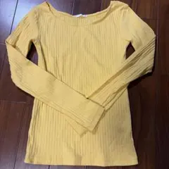 GU イエローロングスリーブTシャツ XS