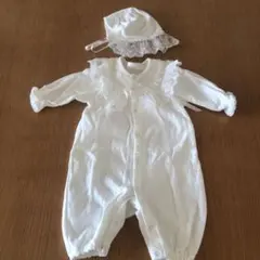 ホワイト セレモニードレス　 帽子付き