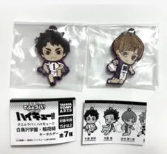 ハイキュー　でふぉラバ　キーホルダー　白鳥沢高校　牛島若利　白布賢二郎