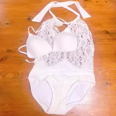 新品タグ付 LA PERLA ラペルラ ホワイトレース ブラジャーショーツ 
