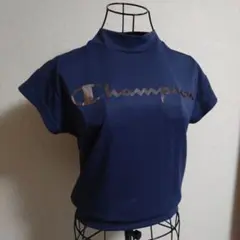 Champion ゴルフウェア ネイビー ロゴプリント シャツのサムネイル