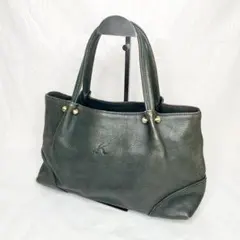 Kitamura キタムラ ハンドバッグ トートバッグ レザー 本革 グリーンのサムネイル