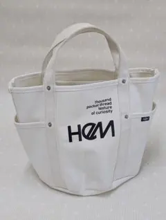 ✨️HEM✨️ヘム ホワイト アシュットトートバッグ キャンバスＳサイズのサムネイル