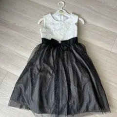 マザウェイズ　ドレス　フォーマル 130 白黒