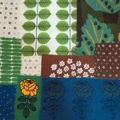 マリメッコ北欧ビンテージはぎれ