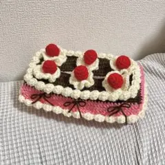 ハンドメイド ケーキティッシュケース さくらんぼケーキティッシュ
