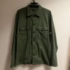 廃盤　UNIQLO ユニクロ　ミリタリーオリーブグリーン 長袖シャツ