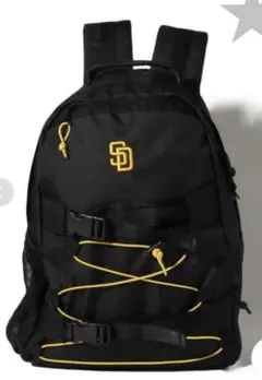 MLB サンディエゴ・パドレス バッグパック 黒　リュック　バックのサムネイル
