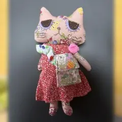こまどり家　ハンドメイド　猫ちゃん人形