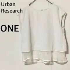 アーバンリサーチ ノースリーブブラウス 【ONE】 プルオーバー ホワイト