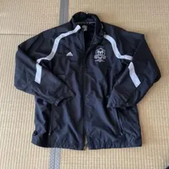 adidas ブラック ウィンドブレーカー