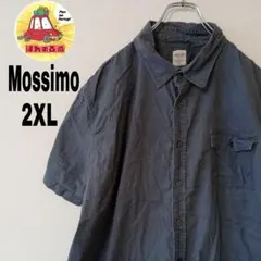 USA古着 Mossimo 半袖ボタンシャツ　2XL グレーのサムネイル