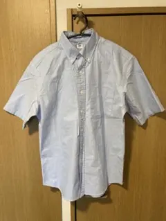 UNIQLO 水色 半袖シャツ Mサイズ