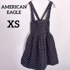 アメリカンイーグル チュニック 花柄 ブラック ノースリーブXS 良品