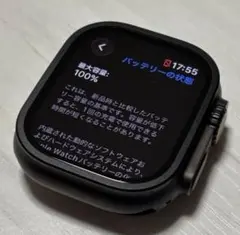 美品100％ Apple Watch ブラック ultra2 49mm ウルトラ