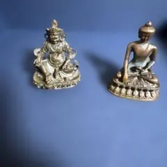 仏像 2体セット 金属工芸 仏教美術 - メルカリ