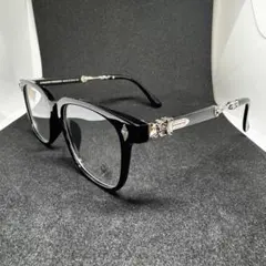 大人気 伊達メガネ　サングラス クロス シルバー y2k クロムハーツ好きに　5