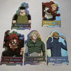 僕のヒーローアカデミア　キャラカットステッカー　5枚セット