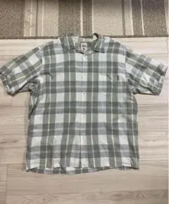 白タグ vintage 90s old stussy check shirts