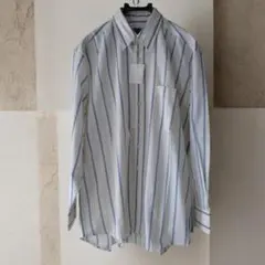 ストライプ　メンズ　 長袖シャツ　/M