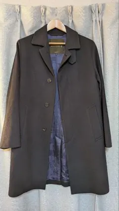 MACKINTOSH　ウールステンカラーコート / NAVY