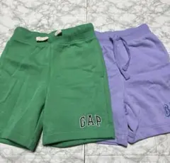 GAP 半ズボン2枚セット 緑と紫　6-7Y 120cm ズボン