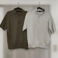 2枚セット UNIQLO ウォッシャブルニットポロセーターのサムネイル