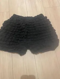 フリルデザイン ブラック ハーフパンツ 120