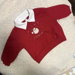 アプレレクール⭐︎クリスマス サンタ トレーナー 赤⭐︎
