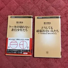 ケーキの切れない非行少年たち１＆どうしても頑張れない人たち　宮口幸治1.2セット