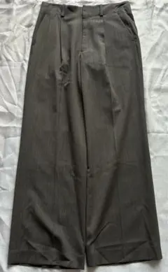 vintage スラックス カーキ lidnm ウール ワイドストレートのサムネイル
