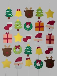 クリスマス　壁面飾り　ガーランド　吊るし飾り　12月　保育園　幼稚園