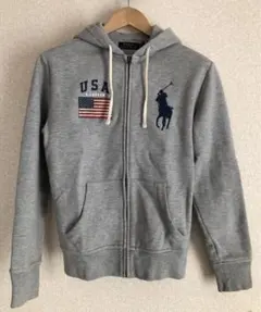 Polo Ralph Lauren USAフラッグ、ビッグポニー刺繍パーカー