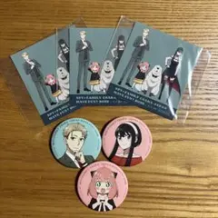 大阪・関西万博　スパイファミリー　缶バッジ3点・ステッカー3枚セット