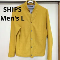 SHIPS イエローカーディガン Men's L