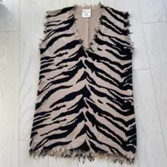 SEMICOUTURE トラ柄ニットベスト 01