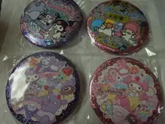 サンリオ キラキラBIG缶バッジ 4種セット